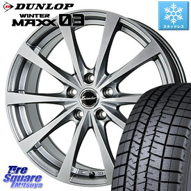 DUNLOP ウィンターマックス03 WM03 ダンロップ スタッドレス 215/50R18 HotStuff エクシーダー E03 ホイール 18インチ 18 X 7.5J +53 5穴 100