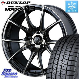 DUNLOP ウィンターマックス03 WM03 ダンロップ スタッドレス 215/40R18 WEDS 72632 SA-10R SA10R ウェッズ スポーツ ホイール 18インチ 18 X 8.5J(86 Brembo) +45 5穴 100 86 ブレンボキャリパー対応