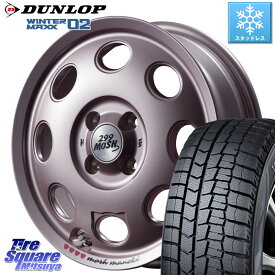 DUNLOP ウィンターマックス02 WM02 ダンロップ スタッドレス 165/65R14 MANARAY 【欠品次回6月中-下旬予定】MID 299 MOSH MANEKI モッシュ マネキ 14インチ 14 X 4.5J +45 4穴 100 ハスラー ソリオ デリカミニ