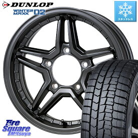 DUNLOP ウィンターマックス02 WM02 CUV ダンロップ スタッドレス 215/65R16 JAOS JAOS EXCEL JX3 ジャオス エクセル ジェーエックススリー 16インチ 16 X 6.0J +0 5穴 139.7 ジムニー シエラ