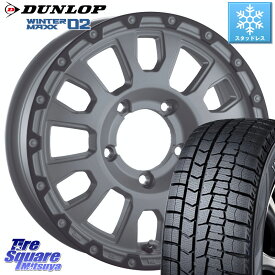 DUNLOP ウィンターマックス02 WM02 CUV ダンロップ スタッドレス 215/65R16 阿部商会 LA STRADA AVENTURA アヴェンチュラ 16インチ 16 X 5.5J +0 5穴 139.7 ジムニー