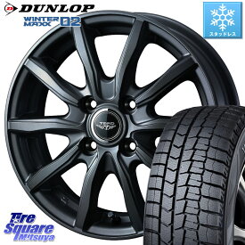 DUNLOP ウィンターマックス02 WM02 ダンロップ スタッドレス 185/70R14 WEDS TEAD SH 特価 ホイール 14インチ 14 X 5.5J +38 4穴 100 アクア ノート