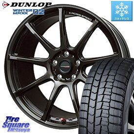 DUNLOP ウィンターマックス02 WM02 ダンロップ スタッドレス 235/50R18 HotStuff クロススピード RS9 RS-9 軽量 ホイール 18インチ 18 X 7.5J +48 5穴 114.3