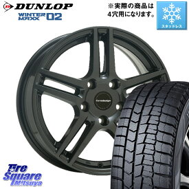 DUNLOP ウィンターマックス02 WM02 CUV ダンロップ スタッドレス 205/60R16 阿部商会 Eurodesign EIGER ホイール 16インチ 16 X 6.5J(DS4 B7) +25 4穴 108 シトロエンDS4