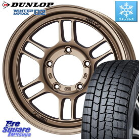 DUNLOP ウィンターマックス02 WM02 CUV ダンロップ スタッドレス 215/65R16 ENKEI エンケイ ALLROAD RPT1 BR ジムニー ホイール 16インチ 16 X 5.5J +0 5穴 139.7 ジムニー