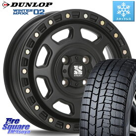 DUNLOP ウィンターマックス02 WM02 ダンロップ スタッドレス 135/80R13 MLJ XJ07 XTREME-J 4H BK エクストリームJ 13インチ 13 X 4.0J +43 4穴 100