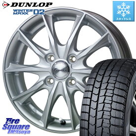 DUNLOP ウィンターマックス02 WM02 ダンロップ スタッドレス 185/70R14 HotStuff エクシーダー E06 ホイール 14インチ 14 X 5.5J +38 4穴 100 アクア ノート