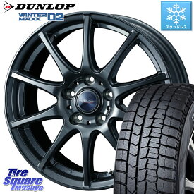 DUNLOP ウィンターマックス02 WM02 96T XL CUV ダンロップ スタッドレス 205/60R16 WEDS ウェッズ ヴェルヴァチャージ ホイール 16 X 6.0J +40 5穴 100