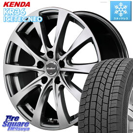 KENDA ケンダ KR36 ICETEC NEO アイステックネオ 2023年製 スタッドレスタイヤ 205/55R16 MANARAY MID EuroSpeed F10 ホイール 4本 16インチ 16 X 6.5J +48 5穴 100 プリウス 86 インプレッサ カローラスポーツ XV