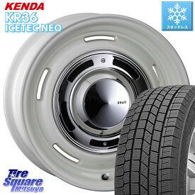 KENDA ケンダ KR36 ICETEC NEO アイステックネオ 2023年製 スタッドレスタイヤ 215/50R17 CRIMSON ディーン クロスカントリー ホワイト 17インチ 17 X 7.0J +40 5穴 100