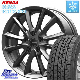 KENDA ケンダ KR36 ICETEC NEO アイステックネオ 2023年製 スタッドレスタイヤ 215/50R17 KOSEI クレイシズVS6 QRA712Gホイール 17 X 7.0J +53 5穴 100 インプレッサ