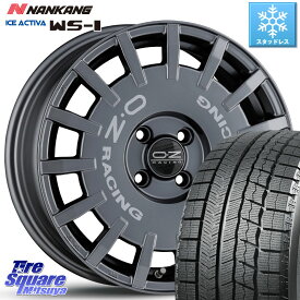 NANKANG TIRE WS-1 スタッドレス 80Q 2023年製 195/45R16 OZ Rally Racing ラリーレーシング GRA 16インチ 16 X 7.0J(FIAT 500) +35 4穴 98 フィアット500 500C 500S