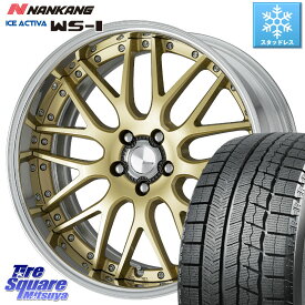 NANKANG TIRE WS-1 スタッドレス 98Q 2023年製 235/45R18 WORK Lanvec LM1 O Disk 18インチ 2ピース 18 X 8.0J +45 5穴 114.3 カムリ