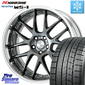 NANKANG TIRE WS-1 スタッドレス 98Q 2023年製 235/45R18 WORK Lanvec LM7 O Disk 18インチ 2ピース 18 X 8.0J +40 5穴 114.3