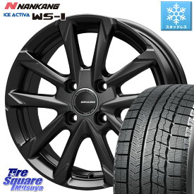 NANKANG TIRE ナンカン ICE ACTIVA WS-1 アイスアクティバ 2023年製 スタッドレスタイヤ 195/50R16 KOSEI QGC600B QRASIZ GC36F クレイシズ ホイール 16インチ 16 X 6.0J +40 4穴 100 シエンタ ヤリス ロードスター