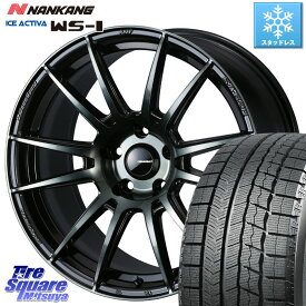 NANKANG TIRE WS-1 スタッドレス 94Q 2023年製 215/55R17 WEDS WedsSport SA-62R ホイール 17インチ 17 X 7.5J +45 5穴 114.3 RX-8 カムリ