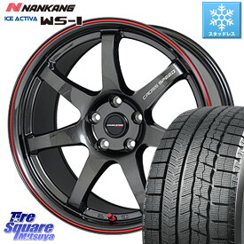 NANKANG TIRE WS-1 スタッドレス 89Q 2023年製 205/50R17 HotStuff クロススピード CR7 CR-7 軽量 ホイール 17インチ 17 X 7.0J +48 5穴 100 インプレッサ カローラスポーツ