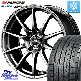 NANKANG TIRE WS-1 スタッドレス 89Q 2023年製 205/50R17 MANARAY MID SCHNEIDER StaG スタッグ ホイール 17インチ 17 X 7.0J +53 5穴 100 インプレッサ