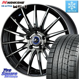 NANKANG TIRE WS-1 スタッドレス 93Q 2023年製 245/40R18 WEDS 36281 レオニス ナビア05 ウェッズ ホイール 18インチ 18 X 8.0J(VAB 4POT) +42 5穴 114.3 インプレッサ WRX STI