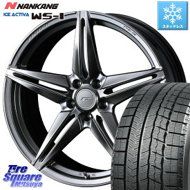 NANKANG TIRE WS-1 スタッドレス 98Q 2023年製 235/45R18 WEDS F ZERO FZ-3 FZ3 鍛造 FORGED ホイール18インチ 18 X 7.5J +38 5穴 114.3