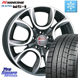 NANKANG TIRE WS-1 スタッドレス 80Q 2023年製 195/45R16 阿部商会 MAK TORINO(トリノ) ホイール 16インチ 16 X 6.5J(FIAT 500) +35 4穴 98 フィアット500 500C 500S