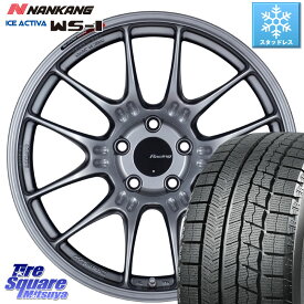 NANKANG TIRE WS-1 スタッドレス 96Q 2023年製 215/60R17 ENKEI エンケイ RACING GTC02 シルバー ホイール 17インチ 17 X 8.0J +40 5穴 114.3 アルファード