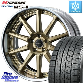 NANKANG TIRE WS-1 スタッドレス 98Q 2023年製 235/45R18 WEDS MAVERICK 1010S GLD S-LoDisk 18インチ 2ピース 18 X 8.0J +38 5穴 114.3