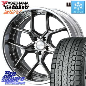 YOKOHAMA R2382 iceGUARD SUV G075 アイスガード ヨコハマ スタッドレス 255/50R19 WEDS MAVERICK 1505S BK S-LoDisk 2ピース ホイール 19インチ 19 X 8.0J +44 5穴 114.3 ムラーノ