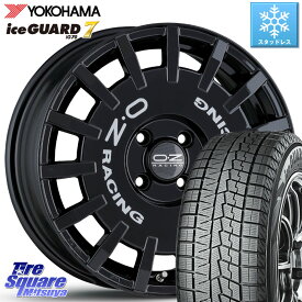 YOKOHAMA R7167 ice GUARD7 IG70 アイスガード スタッドレス 195/45R16 OZ Rally Racing ラリーレーシング 16インチ 16 X 7.0J(FIAT 500) +35 4穴 98 フィアット500 500C 500S