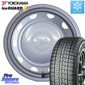 YOKOHAMA R7097 ice GUARD7 IG70 アイスガード スタッドレス 185/60R15 WEDS キャロウィン PS-603 スチールホイール 15インチ 15 X 6.0J +45 4穴 100 ヤリス