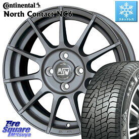 アルファロメオ MITO ミト コンチネンタル NorthContact NC6 ノースコンタクト スタッドレス 185/60R15 MSW by OZ MSW85-2 ホイール 15インチ 15 X 6.0J(ALFAROMEO MITO 955) +38 4穴 98