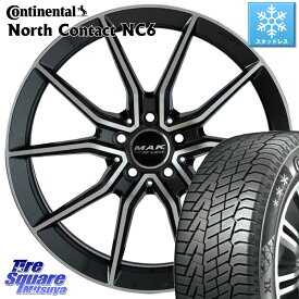 コンチネンタル NorthContact NC6 ノースコンタクト スタッドレス 225/45R18 阿部商会 MAK ARGENTO FF ホイール 18インチ 18 X 7.5J(MB W206) +40 5穴 112 メルセデスベンツ Cクラス