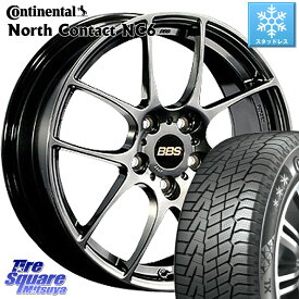 コンチネンタル NorthContact NC6 ノースコンタクト スタッドレス 215/50R18 BBS RF 鍛造1ピース DB ホイール 18インチ 18 X 7.5J +45 5穴 114.3