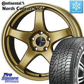 コンチネンタル NorthContact NC6 ノースコンタクト スタッドレス 245/40R18 ENKEI PerformanceLine PF05 ホイール 18インチ 18 X 9.5J(EVO10 CZ4A) +38 5穴 114.3 ランエボ10キャリパー対応！