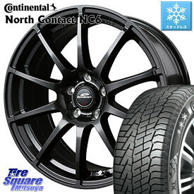 セレナ セレナ コンチネンタル NorthContact NC6 ノースコンタクト スタッドレス 195/60R16 MANARAY 【欠品次回6月下-7月上旬予定】MID SCHNEIDER StaG スタッグ ガンメタ ホイール 16インチ 16 X 6.5J +48 5穴 114.3