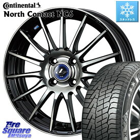 コンチネンタル NorthContact NC6 ノースコンタクト スタッドレス 185/60R15 WEDS 36249 レオニス Navia ナヴィア05 BPB ウェッズ ホイール 15インチ 15 X 5.5J +43 4穴 100 アクア ヤリス