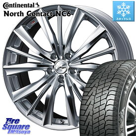 コンチネンタル NorthContact NC6 ノースコンタクト スタッドレス 215/65R16 WEDS 33253 レオニス VX HSMC ウェッズ Leonis ホイール 16インチ 16 X 7.0J +42 5穴 114.3 C-HR アルファード UX カローラクロス