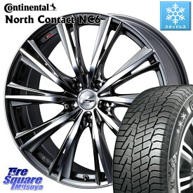 コンチネンタル NorthContact NC6 ノースコンタクト スタッドレス 205/50R17 WEDS 33883 レオニス WX HSMC ウェッズ Leonis ホイール 17インチ 17 X 7.0J +42 5穴 114.3 ヤリス