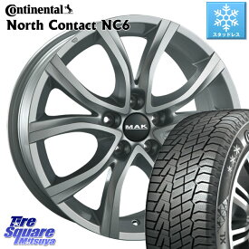 コンチネンタル NorthContact NC6 ノースコンタクト スタッドレス 235/55R18 阿部商会 MAK ANTIBES ホイール 18インチ 18 X 8.0J(DS7 X74) +50 5穴 108 DSオートモビル DS7クロスバック