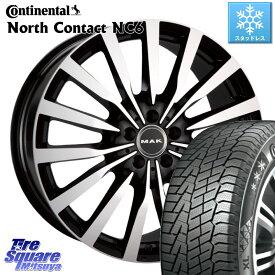 コンチネンタル NorthContact NC6 ノースコンタクト スタッドレス 215/65R17 阿部商会 MAK KRONE クローネ ホイール 17 X 7.5J(MB X247) +48 5穴 112 メルセデスベンツ GLB(X247)