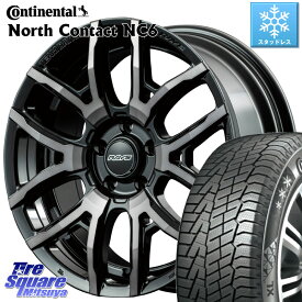 カローラクロス コンチネンタル NorthContact NC6 ノースコンタクト スタッドレス 225/50R18 RAYS 【欠品次回4月末】 レイズ DAYTONA デイトナ F6 drive ホイール 18インチ 18 X 7.5J +38 5穴 114.3