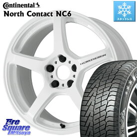 コンチネンタル NorthContact NC6 ノースコンタクト スタッドレス 225/60R18 WORK ワーク EMOTION エモーション T5R ICW 18インチ 18 X 7.5J +53 5穴 114.3 CX-5 アウトバック