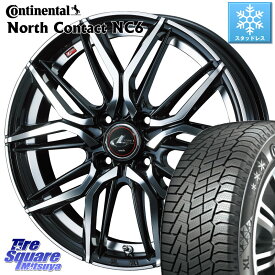 コンチネンタル NorthContact NC6 ノースコンタクト スタッドレス 185/60R15 WEDS 40775 レオニス LEONIS LM 15インチ 15 X 5.5J +43 4穴 100 アクア ヤリス