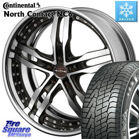 コンチネンタル NorthContact NC6 ノースコンタクト スタッドレス 235/45R18 KYOHO SHALLEN XF-55 LowType Disk18インチ 2ピース 18 X 8.0J +40 5穴 114.3