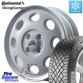 コンチネンタル VikingContact 7 バイキング スタッドレス 155/65R14 MANARAY 【欠品次回6月中-下旬予定】MID 299 MOSH MANEKI モッシュ マネキ 14インチ 14 X 4.5J +45 4穴 100