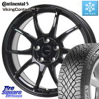 ヴェゼル コンチネンタル VikingContact 7 バイキング スタッドレス 215/60R16 HotStuff G-SPEED G-06 G06 ホイール 16インチ 16 X 6.5J +53 5穴 114.3