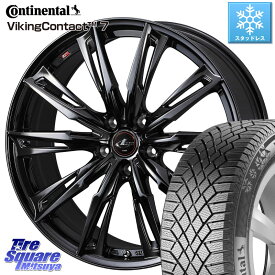 コンチネンタル VikingContact 7 バイキング スタッドレス 215/55R18 WEDS 40959 LEONIS レオニス GX ホイール 18インチ 18 X 7.0J +55 5穴 114.3