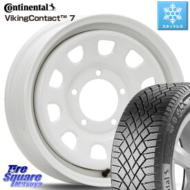 ジムニー コンチネンタル VikingContact 7 バイキング スタッドレス 215/70R16 MLJ デイトナ SS DAYTONA ホワイト 16インチ 16 X 5.5J +20 5穴 139.7