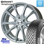 ヴェゼル コンチネンタル VikingContact 7 バイキング スタッドレス 215/60R16 HotStuff エクシーダー E06 ホイール 16インチ 16 X 6.5J +48 5穴 114.3