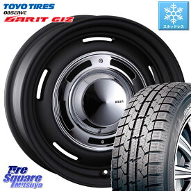 TOYO ガリットギズ GARIT GIZ ●● 2023年製 スタッドレス 195/65R15 CRIMSON ディーン クロスカントリー ブラック 在庫● 15インチ 15 X 6.0J(RENAUT KANGOO KW) +32 5穴 108 ルノー カングー ルノー カングービボップ